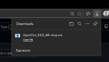 File downloaded successfully in Microsoft Edge