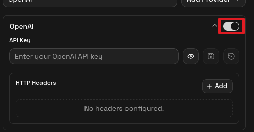 Provider accordion expanded