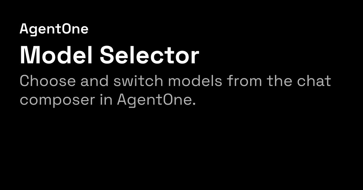 Model Selector